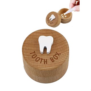 Cute For Kids Newborn Baby Gifts Small Wooden Keepsake Engraved Lost Teeth Easy To Put Tooth Fairy Box