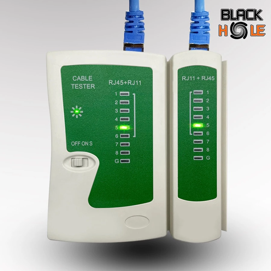 เครื่องเช็คสายแลน Lan Network cable tester ที่เช็คสายแลน เช็คสายแลน CAT5 / CAT6 สายโทรศัพท์ RJ45,RJ11