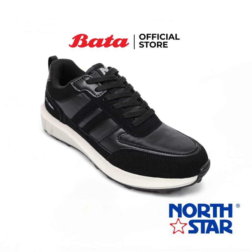 Bata บาจา ยี่ห้อ North Star รองเท้าผ้าใบแบบผูกเชือก รองเท้าผ้าใบแฟชั่น สนีกเกอร์ สำหรับผู้หญิง รุ่น LONDON สีขาว 5391177 สีดำ 5396177