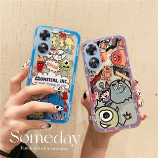 ใหม่ เคสโทรศัพท์มือถือ ซิลิโคนนิ่ม TPU บางมาก กันกระแทก ลายการ์ตูนมอนสเตอร์ มหาวิทยาลัย สร้างสรรค์ สําหรับ OPPO A98 5G 2023 OppoA98 5G