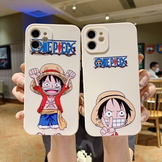 For ITEL Vision 1 Pro Vision 1 Plus A49 P36 A56 A58 A26 A37 S23 A60S เคสโทรศัพท์มือถือ ลายการ์ตูนลูฟี่ OnePiece สีขาว สไตล์โบราณ สําหรับ