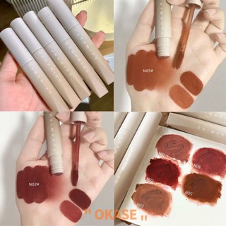 DAIMANPU Velvet Lip Mud Long Lasting Lip Glaze Mousse ลิปกลอส Matte Lip Mud Lip Cream Ready