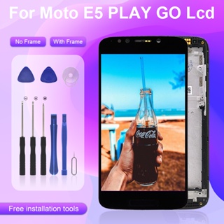 ชุดประกอบหน้าจอสัมผัสดิจิทัล lcd สําหรับ Motorola E5 Play Go Moto XT1920