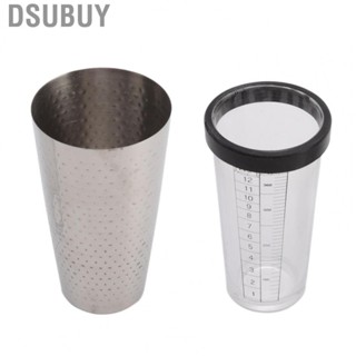 Dsubuy Cocktail Shaker  Stainless Steel Corrosion Proof Boston Shaker Set  for Bar