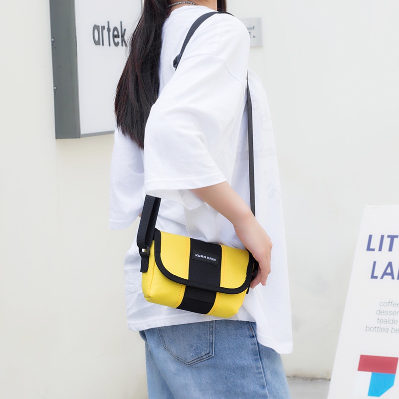 (HB-695) กระเป๋าสะพายข้าง สะพายไหล่ ชาย-หญิง ผ้าแคนวาส
