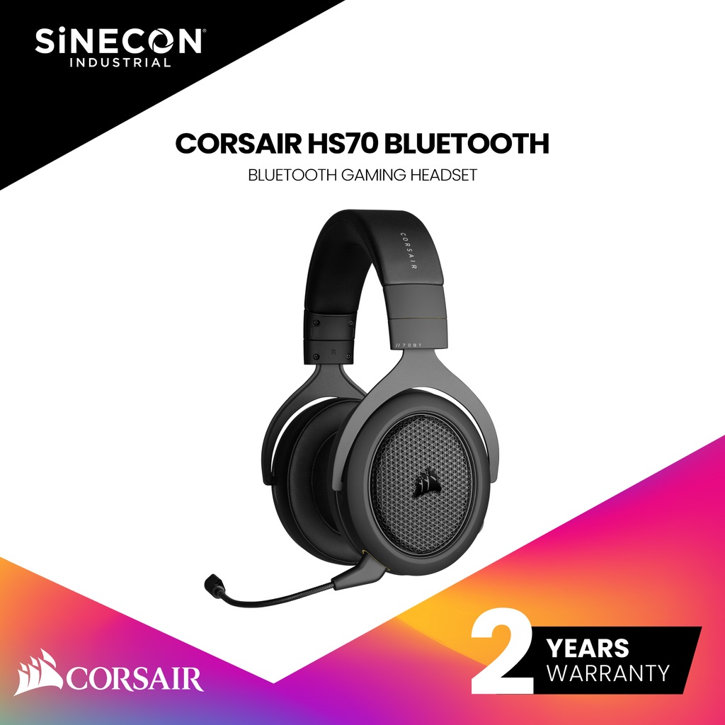 CORSAIR HEADSET หูฟังไร้สาย HS70 Wired Gaming Headset with Bluetooth (AP)