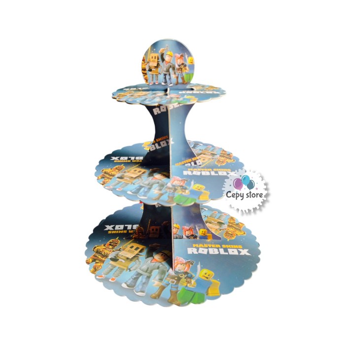 Tobot Cake Tier / เค้กยืน / Cupcake Stand Tobot Character