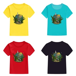 เสื้อยืดแขนสั้นลําลอง ทรงหลวม พิมพ์ลาย Mingyuan Legend of Zelda The Wind Waker Earth Temple สําหรับเด็กผู้ชาย และผู้หญิง