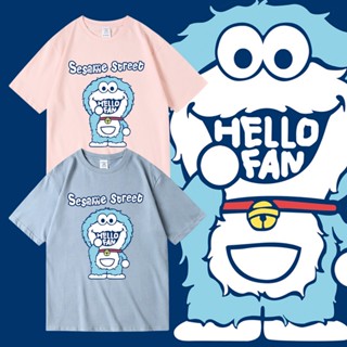 เสื้ออนิเมะ Doraemon ใส่ได้ทั้งชายหญิง เสื้อยืด cotton แขนสั้นคอกลม ลายการ์ตูน สกรีนลายสวยงาม เสื้อผ้าแฟชั่น พร้อมส่ง