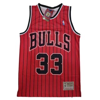 เสื้อกีฬาแขนสั้น ลายทีม Motion NBA Jersey Bulls 33 Pippen 851940