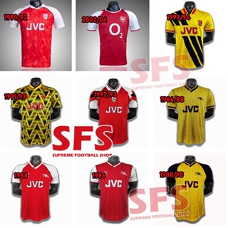 【SFS】เสื้อกีฬาแขนสั้น ลายทีมชาติฟุตบอล Arsena.l ทรงหลวม คุณภาพสูง สไตล์เรโทร ไซซ์ S-2XL