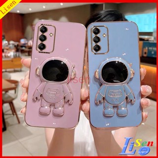 เคส Samsung A14 5G A04S A24 A34 5G A54 5G A13 5G A04 A04E A03 Core เคสโทรศัพท์มือถือ ลายนักบินอวกาศ พร้อมขาตั้ง สําหรับ YHY