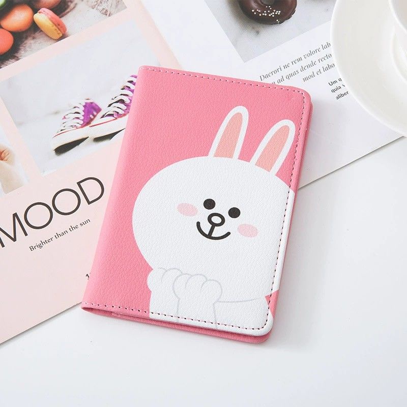 กระเป๋าใส่หนังสือเดินทาง หนัง PU อเนกประสงค์ แบบพกพา สไตล์เกาหลี