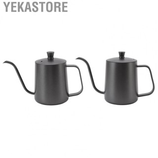 Yekastore Coffee Kettle Drip Coffee Kettle Easy To Clean S Shaped Spout Internal Brushed Finish Black for Cafe for Office