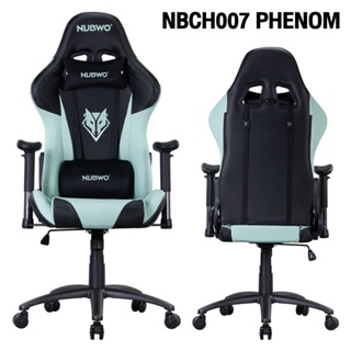 SB Design Square Nubwo เก้าอี้เล่นเกม Gaming Chair รุ่น Nbch007 Phenom Black/Mint Green (53x55x135 CM)