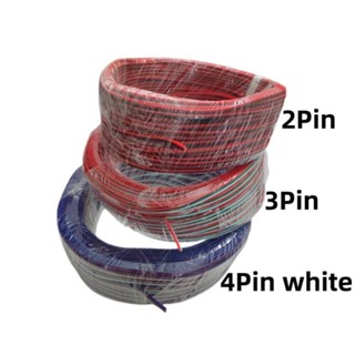 สายไฟ LED 2 พิน 3 พิน 4 พิน 5 พิน 6 พิน 22AWG 2 พิน 3 พิน 4 พิน 5 พิน 6 พิน สําหรับ RGBCCT 5050 RGBW สีเดียว Ws2812 ws2811