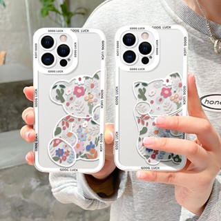 เคสโทรศัพท์มือถือ แบบใส กันกระแทก ลายการ์ตูนหมี กระต่าย สําหรับ Xiaomi Mi 12T 11T 10T Pro 12 13 Pro Mi 11 12 13 Lite