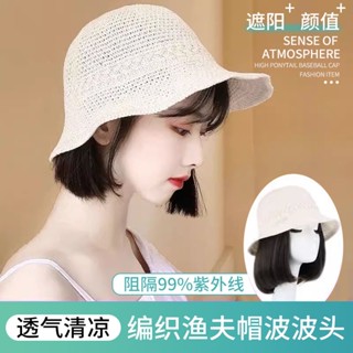 [พร้อมส่ง] ใหม่ หมวกบังแดด แบบถัก แฟชั่นฤดูใบไม้ผลิ ฤดูร้อน สําหรับผู้หญิง