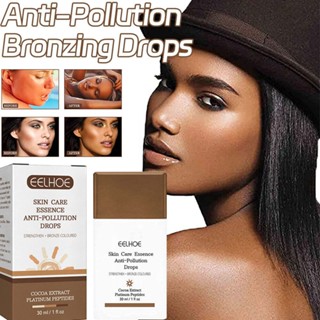 Anti-Pollution Bronzing Drops,Bronzer Drops for Face &amp; Body Aging Skin Treatment