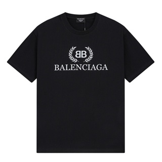 เสื้อยืด ผ้าฝ้าย พิมพ์ลายข้าวสาลี Ba54456nciaga สไตล์คลาสสิก พลัสไซซ์ สําหรับผู้ชาย และผู้หญิง