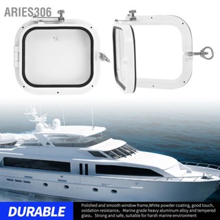 Aries306 L350mm H300mm Portlight Window กระจกนิรภัย 180 °ช่องเปิดฟักภายในสำหรับเรือยอชท์เรือเดินทะเล