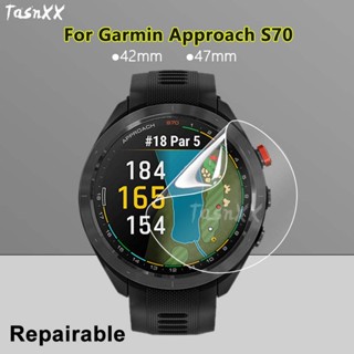 ฟิล์มไฮโดรเจลนิ่ม บางมาก กันรอยหน้าจอ 2 3 5 10 ชิ้น สําหรับ Garmin Approach S70 42 มม. 47 มม.