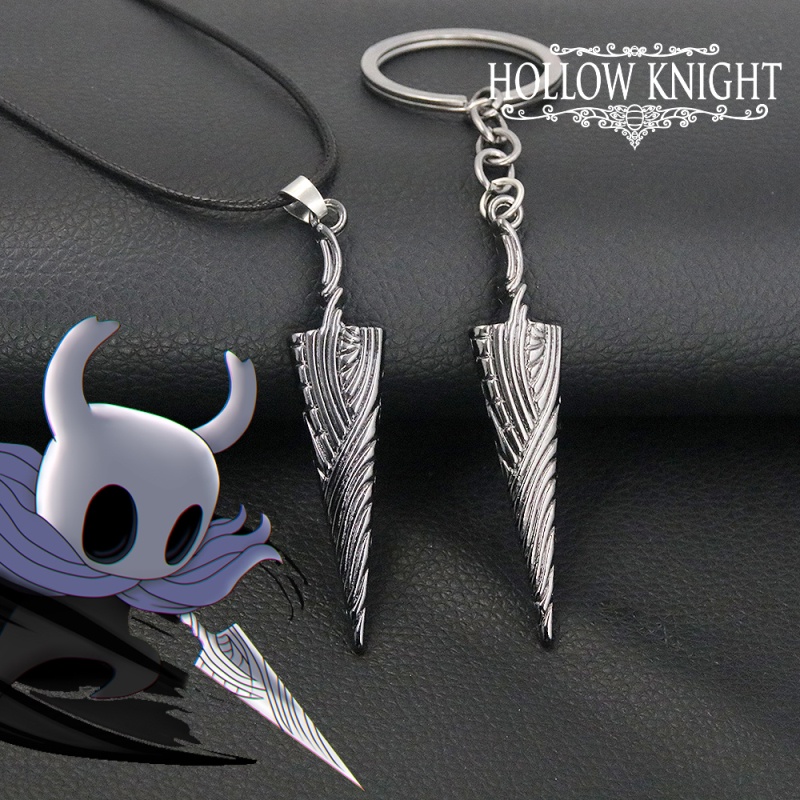 พวงกุญแจโลหะ รูปโลโก้เกม Hollow Knight Bone เหมาะกับของขวัญ สําหรับผู้ชาย และผู้หญิง