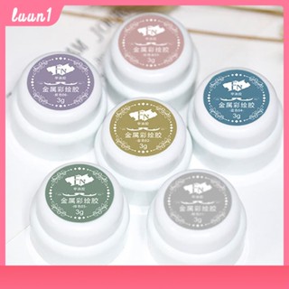 พร้อมส่ง สีเจลเมทาลิค สีทาขอบเล็บ สีเพ้นท์ เจลตัดเส้น ลากเส้นนูน สีเมทัลลิคแบบกระปุกเพ้นหรือทำนูนได้เลยค่ะเนื้อเข้มข้น Cod