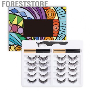 Foreststore Magnetic Lashes with Eyeliner  Magnetic Lashes Set Durable Reusable Attractive Decorative  for Daily