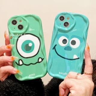 🌈Ready Stock 🏆OPPO A17 A16 A15 A58 A57 A98 A78 A5S A3S A5 A9 A53 A32 A33 A54 A76 A93 A94 A95 A76 Reno 5F 4F 5Z F19 Pro 3D Wave Cute Monster Phone Case Soft Protection Back Cover