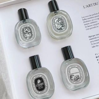 (10ml * 4) Diptyque perfume sample set of four Diptyque กล่องของขวัญ ฉลากจีน UAE 10 มล. x 4 หัวแหลม สีดํา สําหรับห้องน้ํา 4 ชิ้น