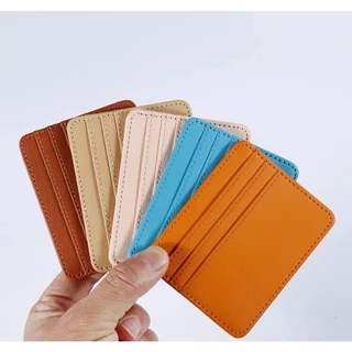 (HB-707) กระเป๋าใส่บัตร มี 4ช่อง แบบบาง Multi-card หลากสี