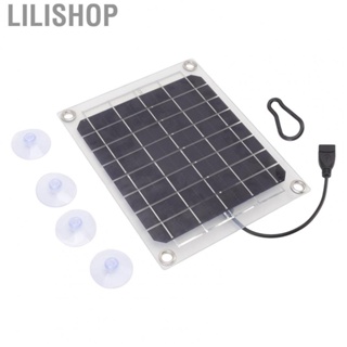 Lilishop Solar Panel 10W USB Output Transparent Design Double Sided Power Generation S BS