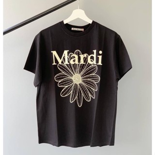 📦พร้อมส่ง Mardi Mercredi  ผ้าฝ้ายบริสุทธิ์  black T-shirt