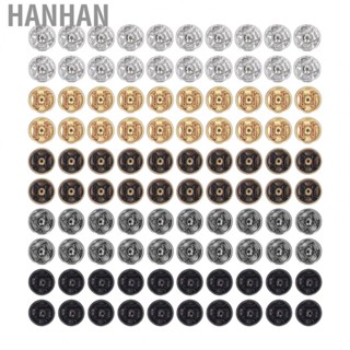 Hanhan Mini Metal Snap Buttons  100pcs Mini Snap Buttons Easy To Use 5 Colors 5mm  for Men for Collars