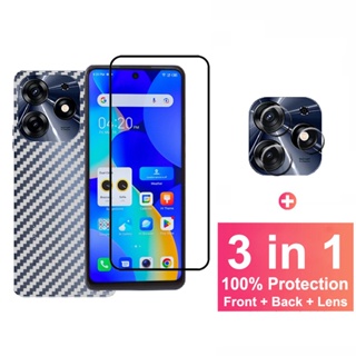 ฟิล์มกระจกนิรภัยกันรอยหน้าจอ และเลนส์กล้อง 3 IN 1 สําหรับ Tecno Spark 10 Pro Tecno Spark 10 10C 9T 9 8 7 Pro 8C 8P 7T 7P Go 2023