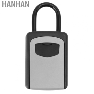 Hanhan Lock Box  Aluminum Alloy Body Weather Proof Resettable 4 Digit Key Storage Security Lockbox Wall Mounted High Strength  for Indoor