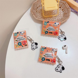 เคสซิลิโคน เคส Airpods Pro2 Airpods Pro Airpods3 gen3 Airpods2 Creative Design Cute Cartoon สนูปปี้ Snoopy Protective Silicone Case