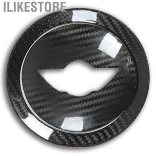 Ilikestore Steering Wheel Center Trim Steering Wheel Panel Frame Real Carbon Fiber for Car Interior Decoration