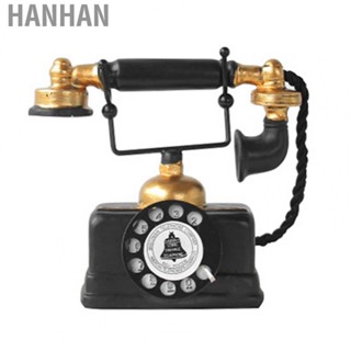 Hanhan Old  Model  Vintage Phone Decor Retro Style Black  for Home