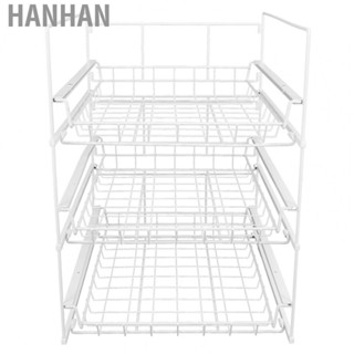 Hanhan Storage Rack Three Layer Detachable Wardrobe Shelf Kitchen  Drying RE