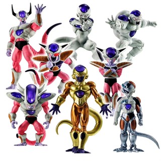 ของเล่นฟิกเกอร์ Dragon Ball Cooler Frieza First Second Third Full Form Figures Q Version Freezer Coora DBZ PVC 8 ชิ้น ต่อชุด