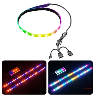 Zzz แถบไฟแบ็คไลท์ RGB LED พร้อม ARGB ดิจิทัล PC 4Pin สําหรับเคสไฟ