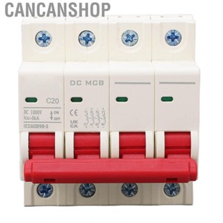 Cancanshop 4P Circuit Breaker 6000A Breaking  Short Circuit Protection Switch DC 1000V 20A for Ship Power System