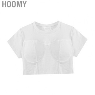 Hoomy Women Summer Short Sleeve Tops  White Casual Easy To Match Printed Fashion Breathable Women Short Sleeve  Fit T Shirt  for Party for Work for Shopping