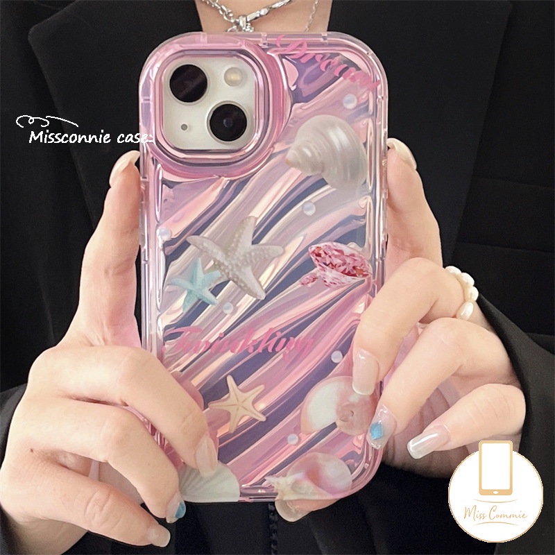 เคสโทรศัพท์มือถือ แบบใส ลายปลาดาว 3D สร้างสรรค์ สําหรับ IPhone 11 12 13 14 Pro MAX 7 8 Plus 6 6S 7 8 Plus XR X XS MAX SE 2020