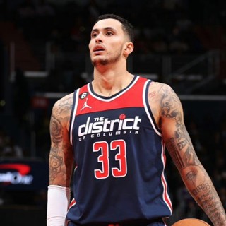 เสื้อกีฬาบาสเก็ตบอล แขนกุด ลายทีม Washington Wizards Jersey NO.33 Kyle Kuzma 22-23 Season สําหรับผู้ชาย