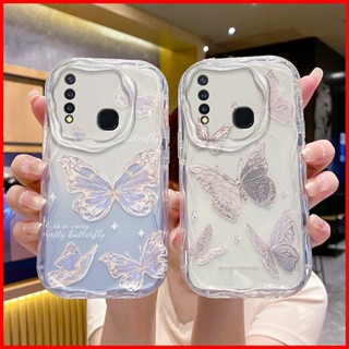 เคส Vivo Y19 เคสโทรศัพท์มือถือแบบนิ่ม tpu ใส กันกระแทก สีชมพู แฟชั่น สําหรับ TYNY