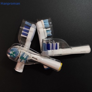 Hanproman&gt; ฝาครอบป้องกันแปรงสีฟันไฟฟ้า แบบพลาสติก หัวยาว สําหรับเดินทาง 4 ชิ้น