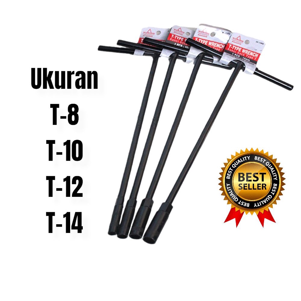 วันนี้!! T-SOCKET WRENCH SET PACKAGE 4 ชิ้น / YUKIDO T-SOCKET WRENCH EQUIVALENT TO TEKIRO T ขนาด T8M